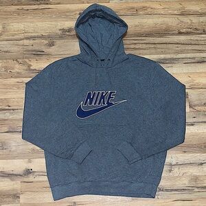 Y2K Nike spell out center swoosh hoodie